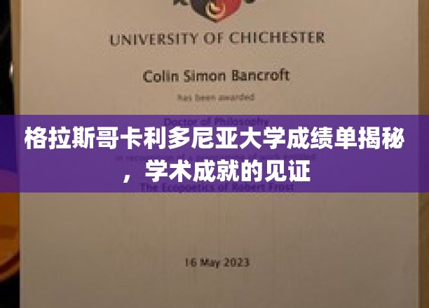 格拉斯哥卡利多尼亚大学成绩单揭秘，学术成就的见证