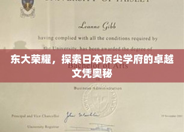 东大荣耀，揭秘日本顶尖学府的卓越文凭奥秘