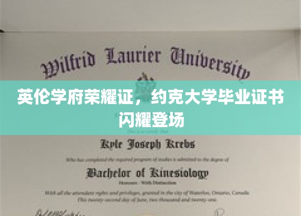 英伦学府荣耀证，约克大学毕业证书璀璨亮相