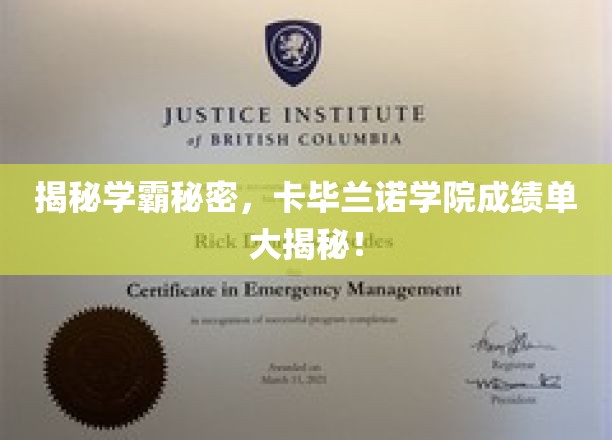 揭秘学霸养成记，卡毕兰诺学院高分秘籍大公开
