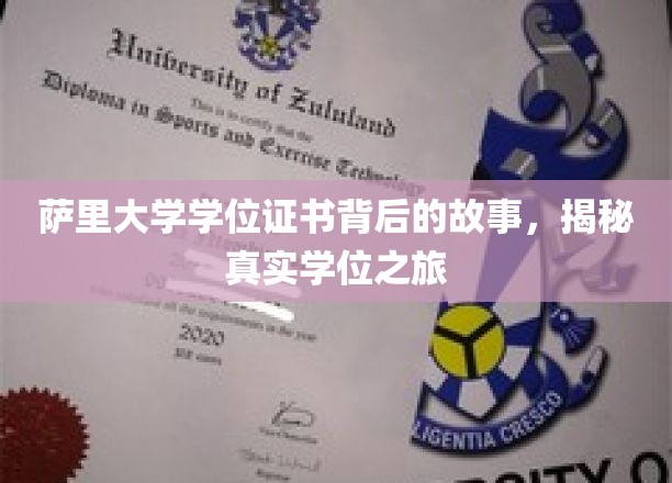 探寻萨里大学学位证书背后的传奇历程
