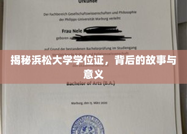 浜松大学学位证，探寻其背后不为人知的历史与价值