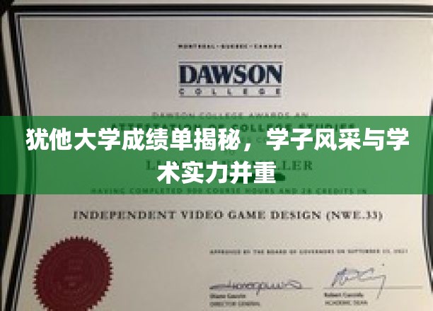 犹他大学成绩单揭秘，学子风采与学术实力并重