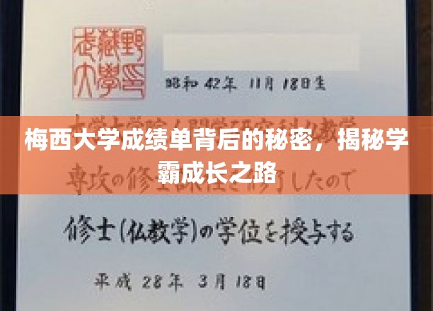 解码梅西大学学霸档案，揭秘成绩单背后的成长奇迹