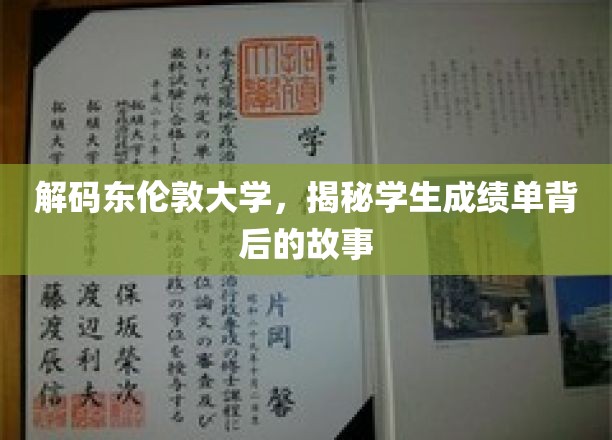 探索东伦敦大学成绩单背后的秘密角落