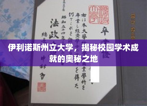 探索伊利诺斯州立大学，学术辉煌背后的秘密花园