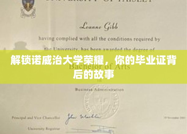 揭秘诺威治大学荣耀，毕业证书背后的传奇历程