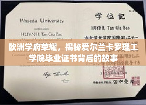 解码爱尔兰卡罗理工学院，毕业证书背后的辉煌传奇