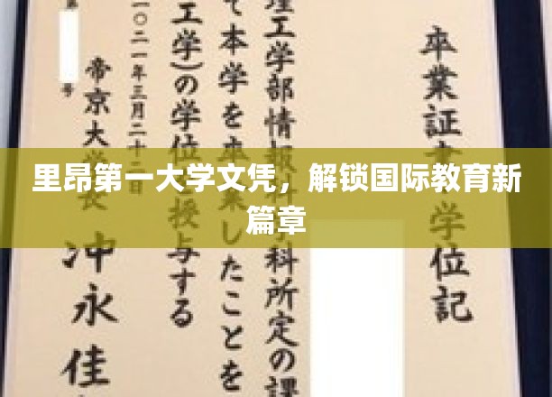里昂第一大学文凭，解锁国际教育新篇章