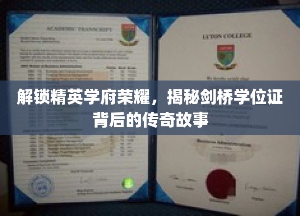 剑桥荣耀之路，探寻学位证书背后的精英传奇