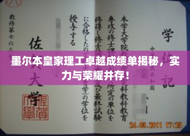 墨尔本皇家理工卓越成绩单揭秘，实力与荣耀同在！