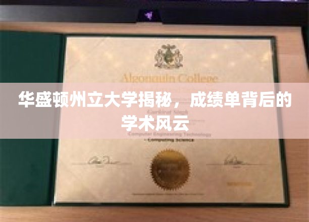 揭秘，华盛顿州立大学成绩单背后惊心动魄的学术世界