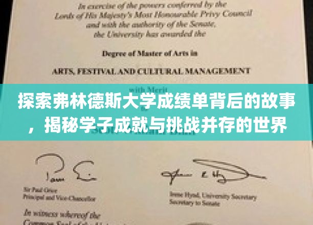 弗林德斯大学成绩单背后，学子辉煌成就与挑战之旅