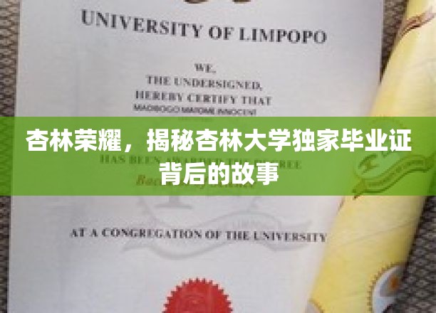 杏林精英之路，揭秘杏林大学毕业证背后的传奇故事
