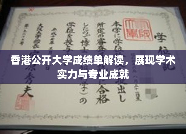 香港公开大学成绩单解读，展现学术实力与专业成就
