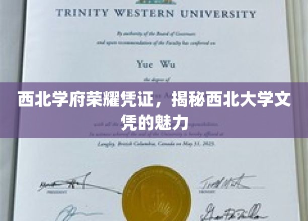西北明珠，揭秘文凭背后的西北大学魅力之旅