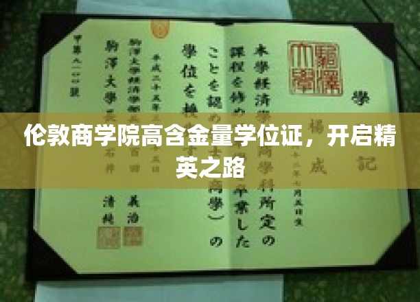 伦敦商学院高含金量学位证，铺就精英之路