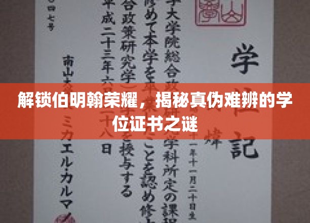 伯明翰荣耀之谜，探寻真假学位证书的迷雾真相