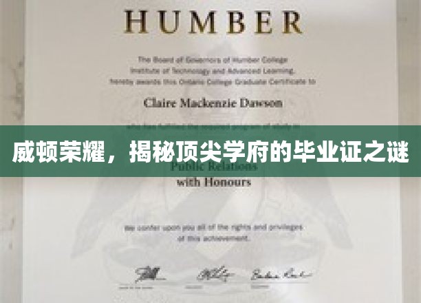 威顿荣耀，揭秘顶尖学府的毕业证之谜