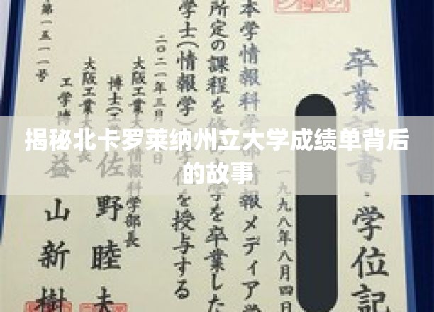 探寻北卡罗莱纳州立大学成绩单背后的秘密档案
