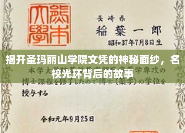 揭秘圣玛丽山学院，文凭背后的名校传奇