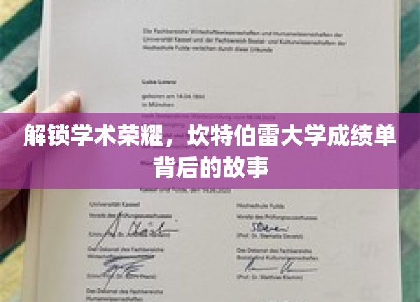 揭秘坎特伯雷大学成绩单背后的学术荣耀