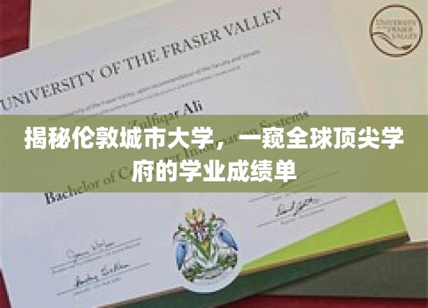 揭秘伦敦城市大学，一窥全球顶尖学府的学业成绩单