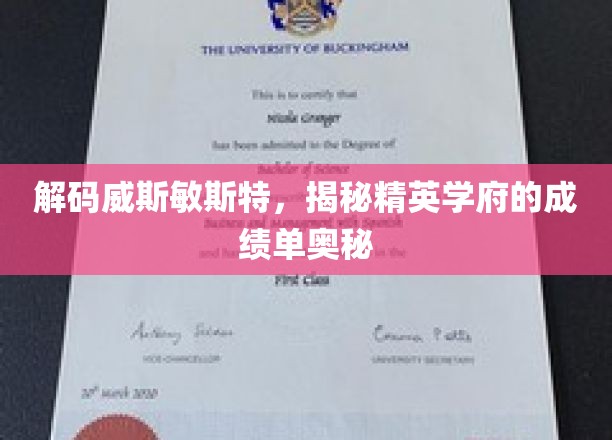 威斯敏斯特精英学府，解码卓越成绩背后的秘密