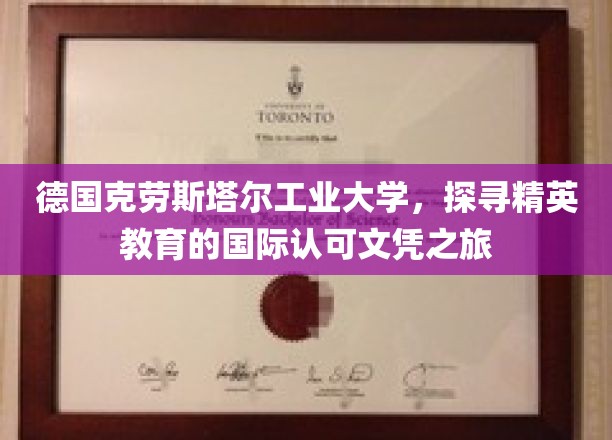 德国克劳斯塔尔工业大学，探索精英教育的国际认可文凭之旅