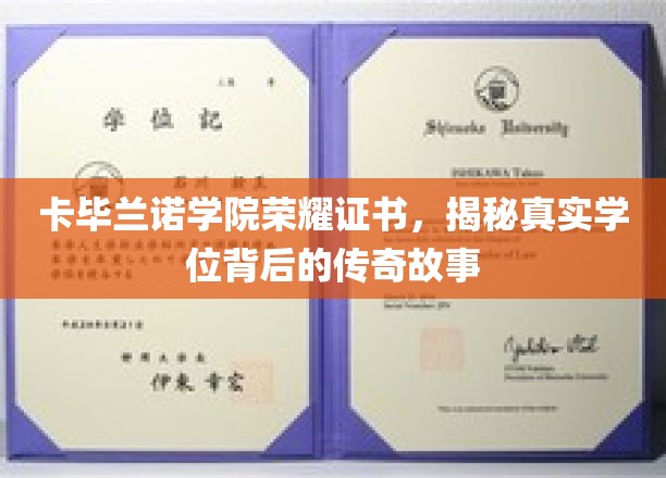 卡毕兰诺学院荣耀证书，揭开真实学位背后的传奇故事