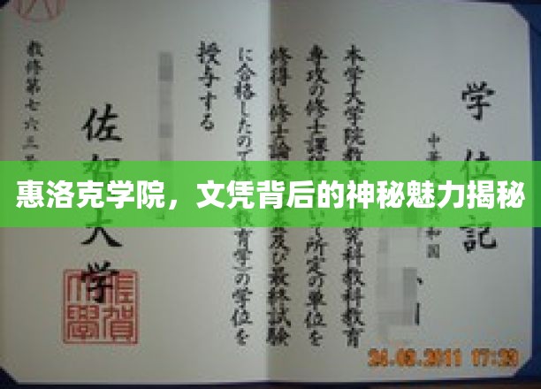 探寻惠洛克学院文凭的神秘光环，揭开名校背后的传奇故事