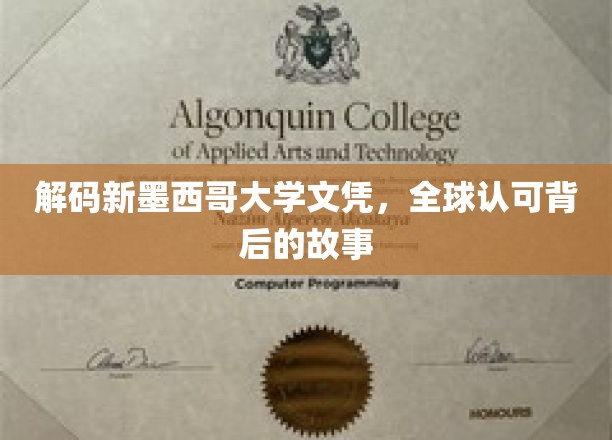 解码新墨西哥大学文凭，全球认可背后的故事