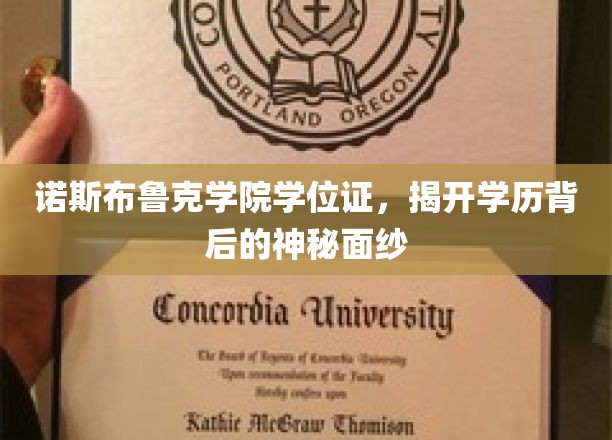 诺斯布鲁克学院学位证，探秘学历证书的神秘面纱