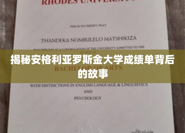 揭示安格利亚罗斯金大学成绩单背后的奥秘