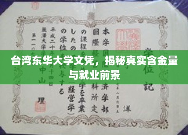 台湾东华大学学位解析，价值评估与未来职场展望