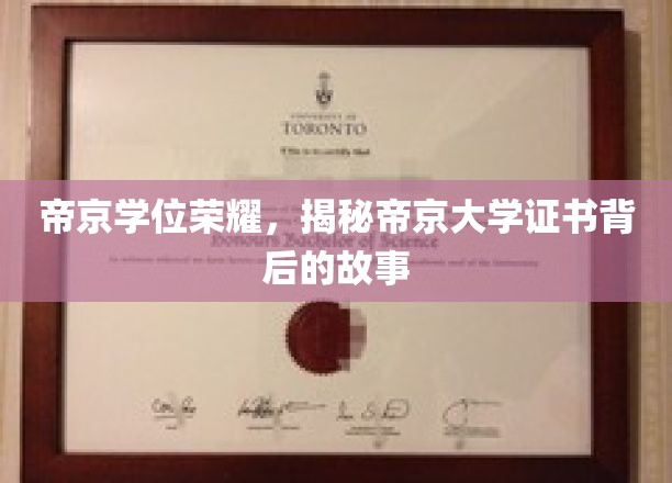 帝京学府证书之谜，揭开荣耀学位背后的传奇篇章