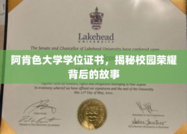 阿肯色大学学位证书，揭秘校园荣耀背后的故事