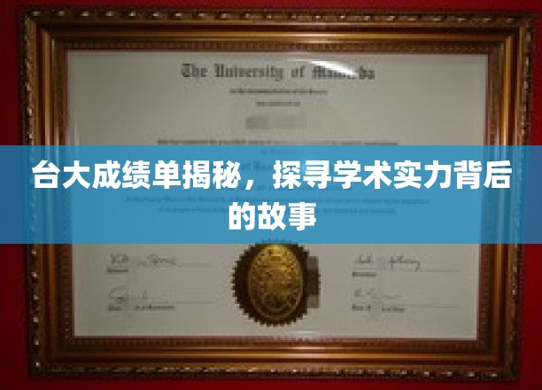 台大成绩单背后，揭秘顶尖学府的学术魅力与奋斗历程