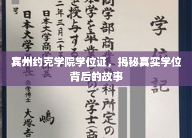 宾州约克学院学位证，揭秘真实学位背后的故事