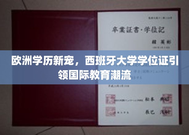 欧洲教育新趋势，西班牙大学学位证闪耀国际教育舞台