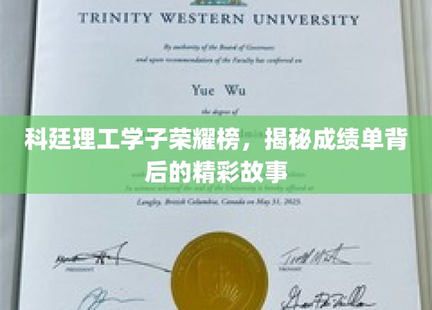 科廷精英风采录，揭秘学子荣耀背后的成长传奇