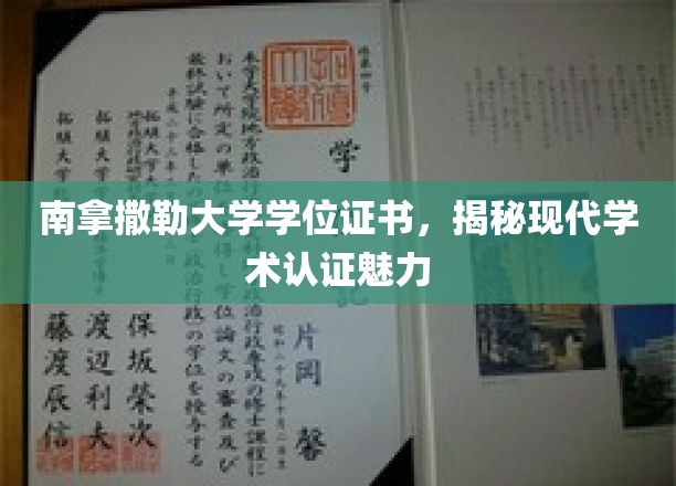 南拿撒勒大学学位证书，揭示现代学术认证的魅力