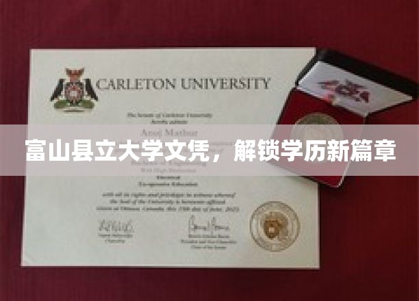 富山县立大学文凭，开启学历新篇章