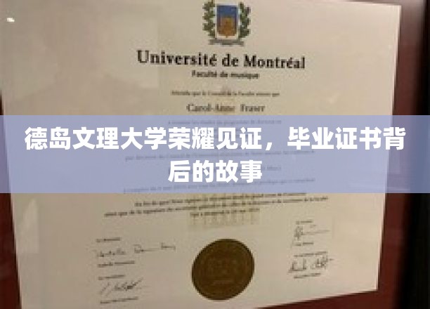 德岛文理大学毕业证书，揭开荣耀背后的神秘面纱