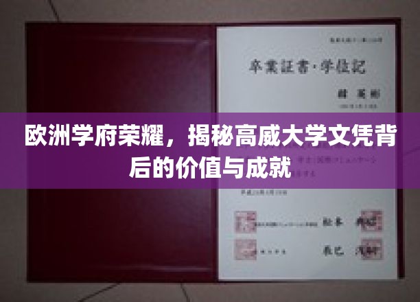欧洲学府荣耀，揭秘高威大学文凭背后的价值与成就