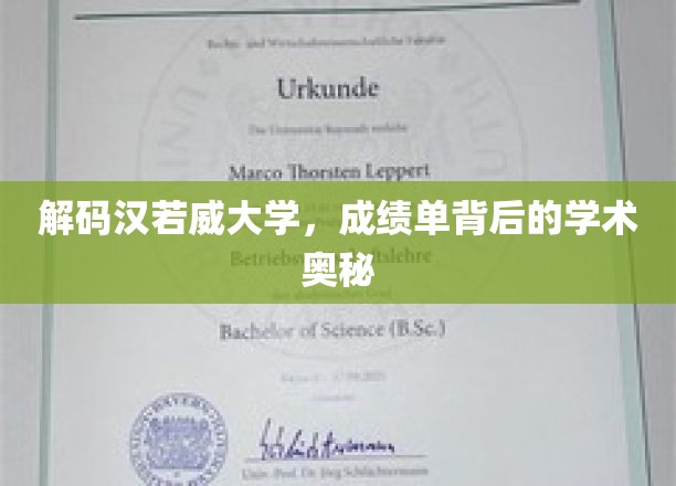 探寻汉若威大学，揭开成绩单背后的学术秘境