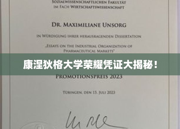 揭秘康涅狄格大学神秘荣耀凭证背后的故事