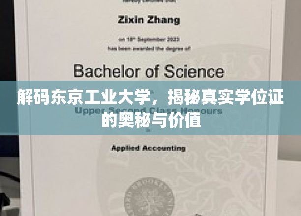 解码东京工业大学，揭秘真实学位证的奥秘与价值