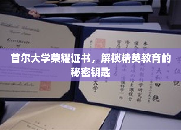 解码首尔大学荣耀证书，开启精英教育之门