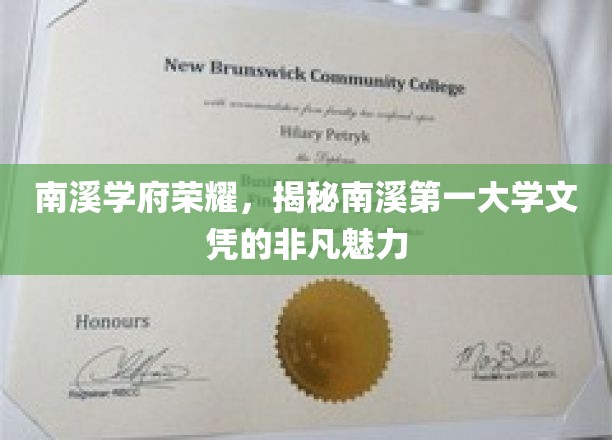 南溪学府荣耀，揭秘南溪第一大学文凭的非凡魅力